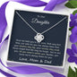 To Our Daughter Necklace | Life is tough, so are you | Necklace for Daughter | Necklace from Parents to Daughter | Daughter necklace