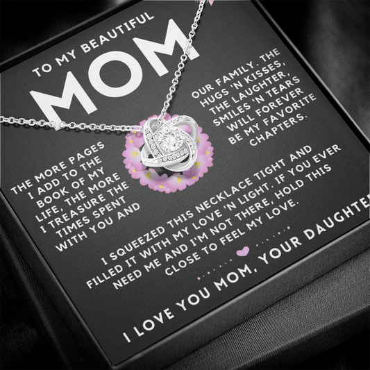 My Beautiful Mom Necklace - Treasure The Times Spent With You (m.012o-1.lk)