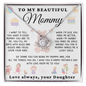 To My Beautiful Mommy Necklace - From Young Daughter (m.015od.lk)