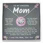 My Amazing Mom Necklace - You Are My First Home, Love Your Son (m.006o.lk)