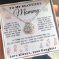 To My Beautiful Mommy Necklace - From Young Daughter (m.015od.lk)