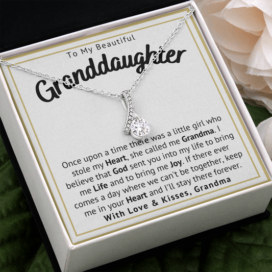 My Beautiful Granddaughter Necklace - Keep me in your Heart, I'll Stay there Forever (162.al.328)
