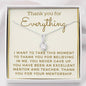 Mentor Gift Necklace - You Never Gave Up On Me.