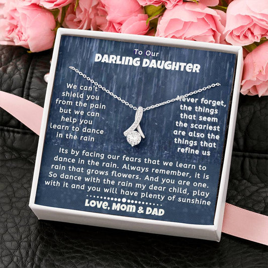 To Our Darling Daughter Necklace | Love Mom Dad