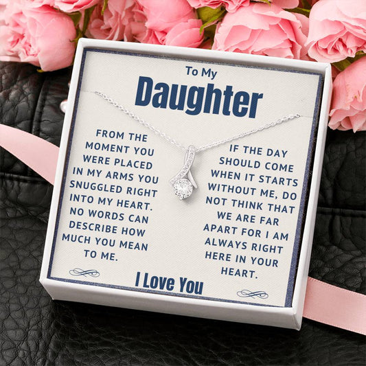 To My Daughter - Snuggled Right In - Alluring Necklace