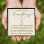 Mentor Gift Necklace - You Never Gave Up On Me.
