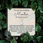 Mentor & Supervisor Necklace - You have inspired me