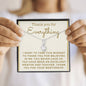 Mentor Gift Necklace - You Never Gave Up On Me.