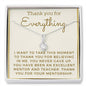 Mentor Gift Necklace - You Never Gave Up On Me.
