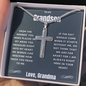 Grandson(s) - Snuggled Right In - Cross Necklace (128.ac.0-1)
