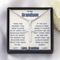 Grandson(s) - Snuggled Right In - Cross Necklace
