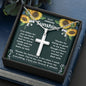 Relationship Gifts for Him - Boyfriend, Husband, Partner - Artisan Cross Necklace