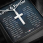 My Lover & Partner in Crime Cross Necklace - I Love You More
