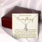 Mentor Gift Necklace - You Never Gave Up On Me.