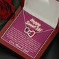 Happy Sweet 16 daughter - face up | 16th Birthday Gift for Daughter - Happy Sweet 16 gift | Necklace for Daughter | Necklace Parents to Daughter