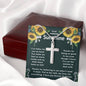Relationship Gifts for Him - Boyfriend, Husband, Partner - Artisan Cross Necklace