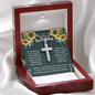 Relationship Gifts for Him - Boyfriend, Husband, Partner - Artisan Cross Necklace