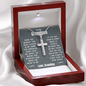 Grandson(s) - Snuggled Right In - Cross Necklace (128.ac.0-2)