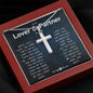 My Lover & Partner in Crime Cross Necklace - I Love You More