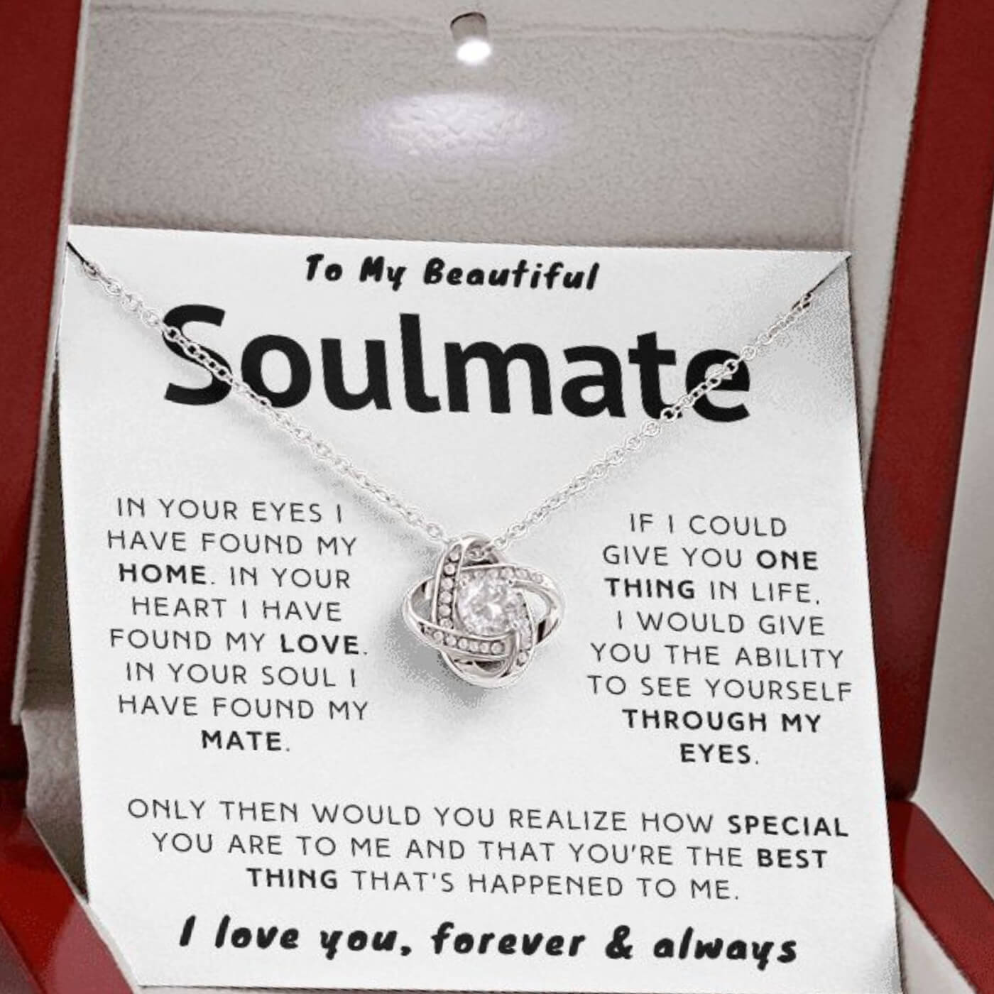 Soulmate Necklace Best Thing Happened To Me (188.lk.7-2)