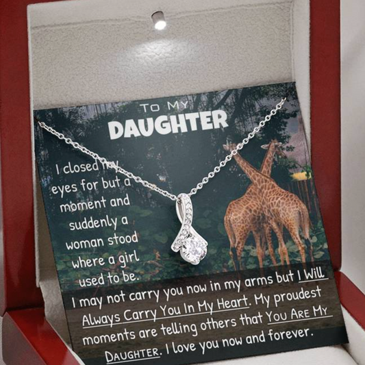 Daughter Necklace - Always Carry You In My Heart