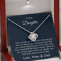 To Our Daughter Necklace | Life is tough, so are you | Necklace for Daughter | Necklace from Parents to Daughter | Daughter necklace
