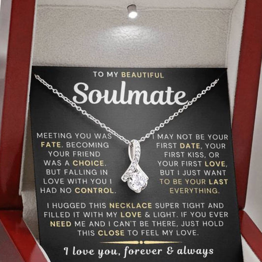 My Beautiful Soulmate Necklace - I Just Want To Be Your Last Everything (188.al.006-1w6)