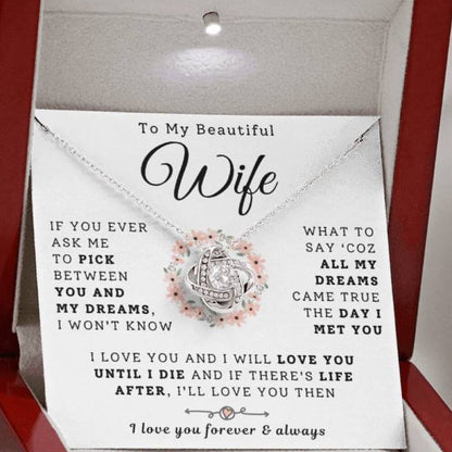 To My Beautiful Wife Necklace - Dreams Came True  (189.lk.029-1)