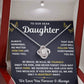 To Our Daughter Necklace From Mom & Dad – Our Love Will Follow You