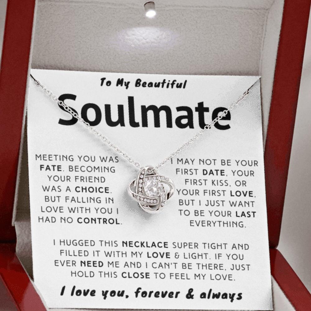 My Beautiful Soulmate Necklace - I Just Want To Be Your Last Everything (188.lk.006-1)