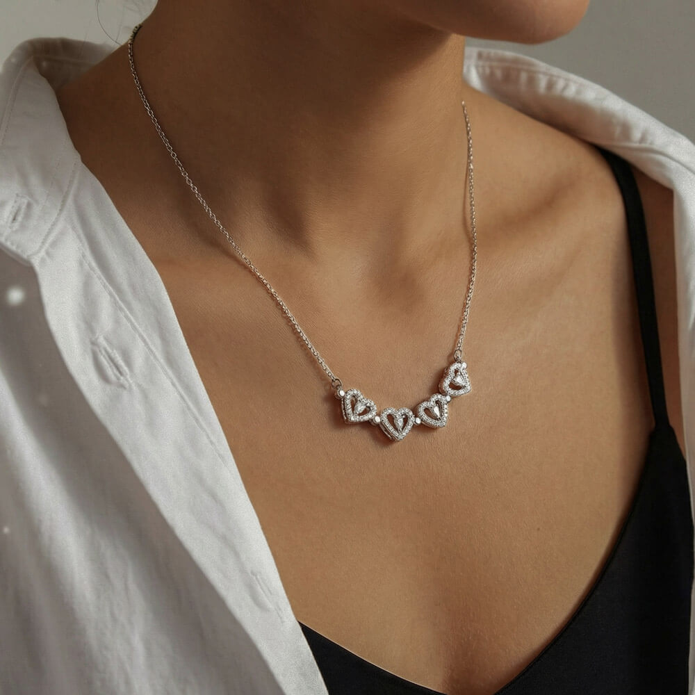 To Our Daughter Necklace From Mom & Dad – Our Love Will Follow You - Magnetic Hearts