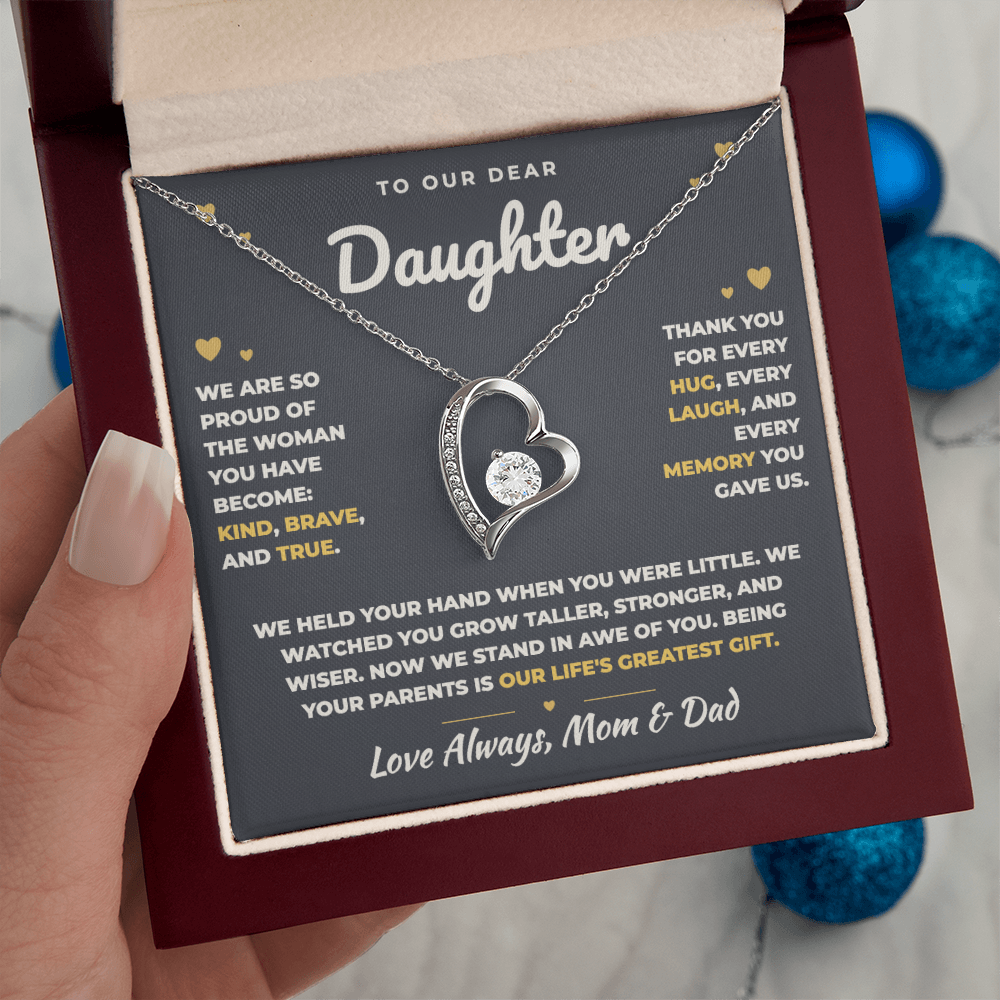 To Our Daughter Necklace From Mom & Dad – Our Life's Greatest Gift (md.proud.1.fl)