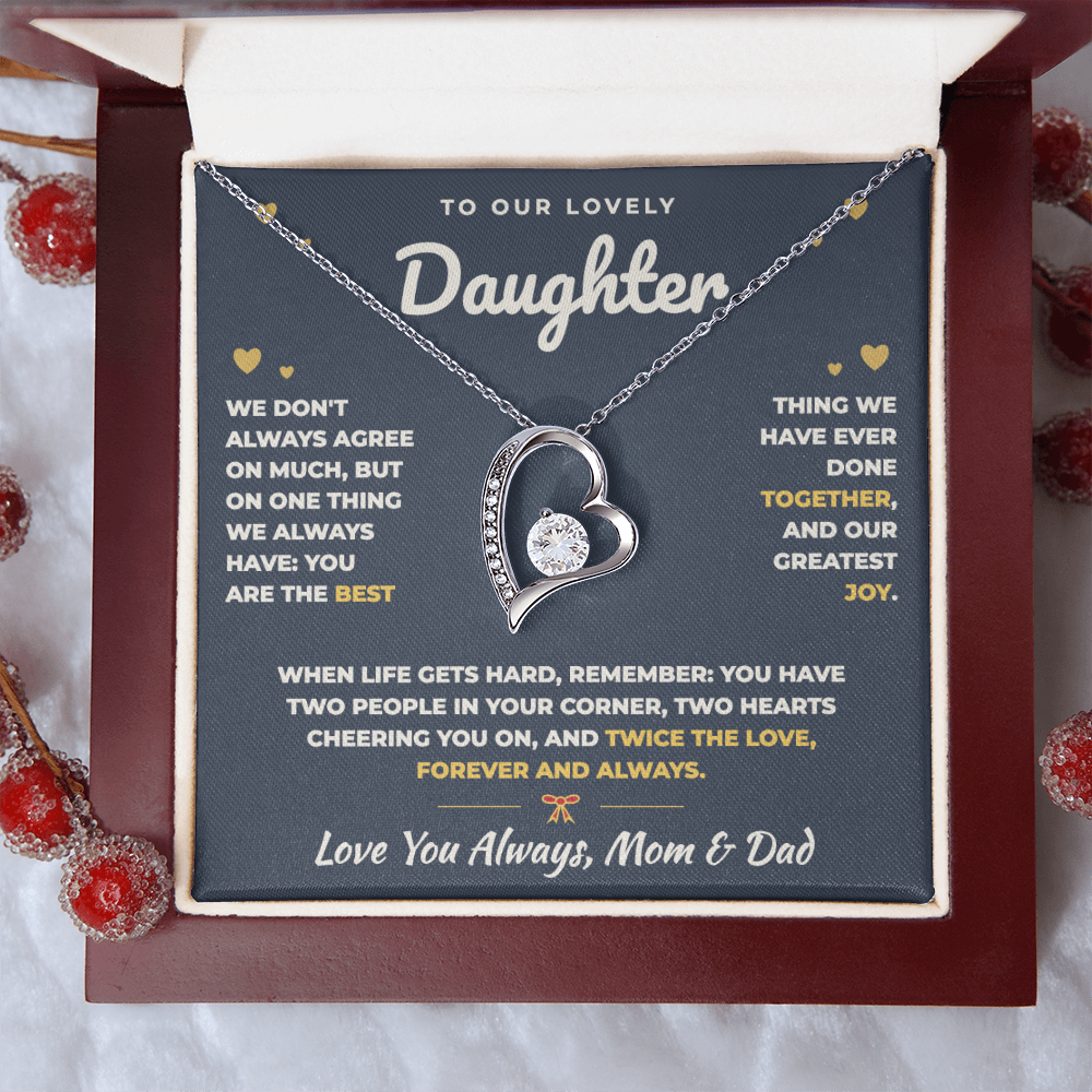 To Our Daughter Necklace From Mom & Dad – The Best Thing We Ever Did Together (md.both.2.fl)