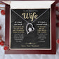 To My Beautiful Wife Necklace - If I had two wishes (189.fl.030)