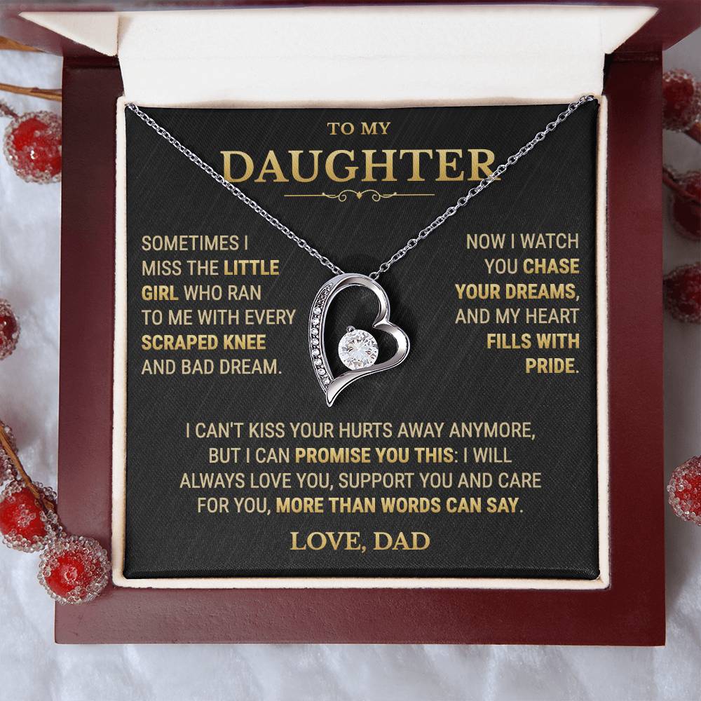 To My Daughter Necklace From Dad – My Heart Fills With Pride
