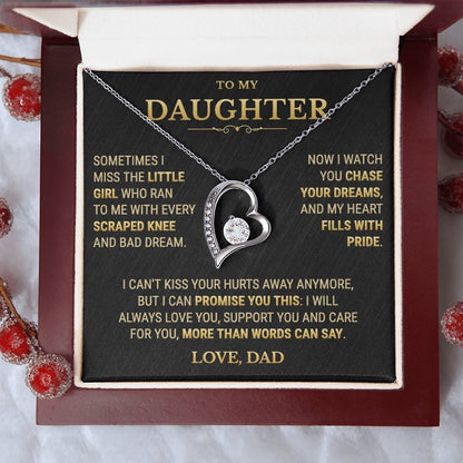 To My Daughter Necklace From Dad – My Heart Fills With Pride