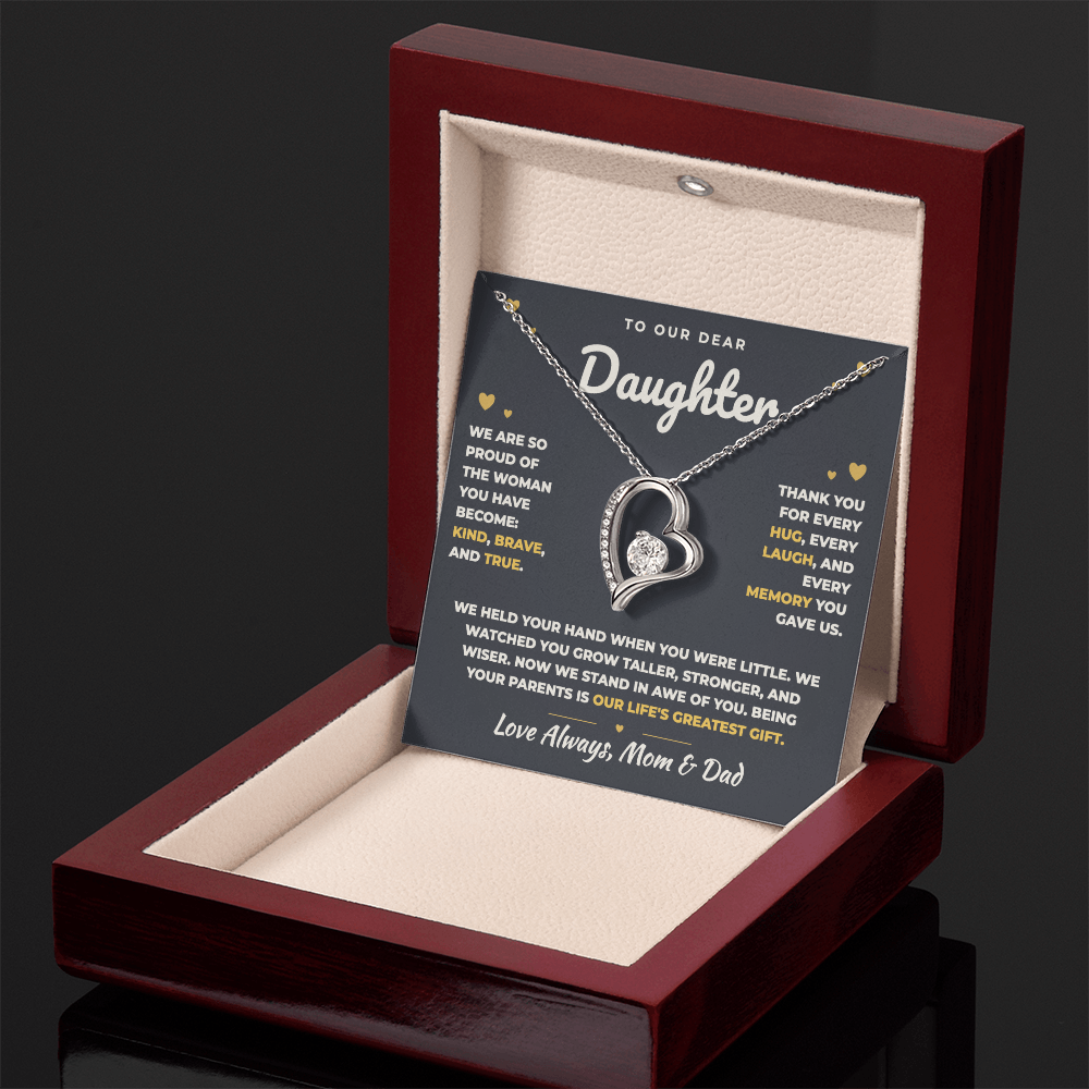 To Our Daughter Necklace From Mom & Dad – Our Life's Greatest Gift (md.proud.1.fl)