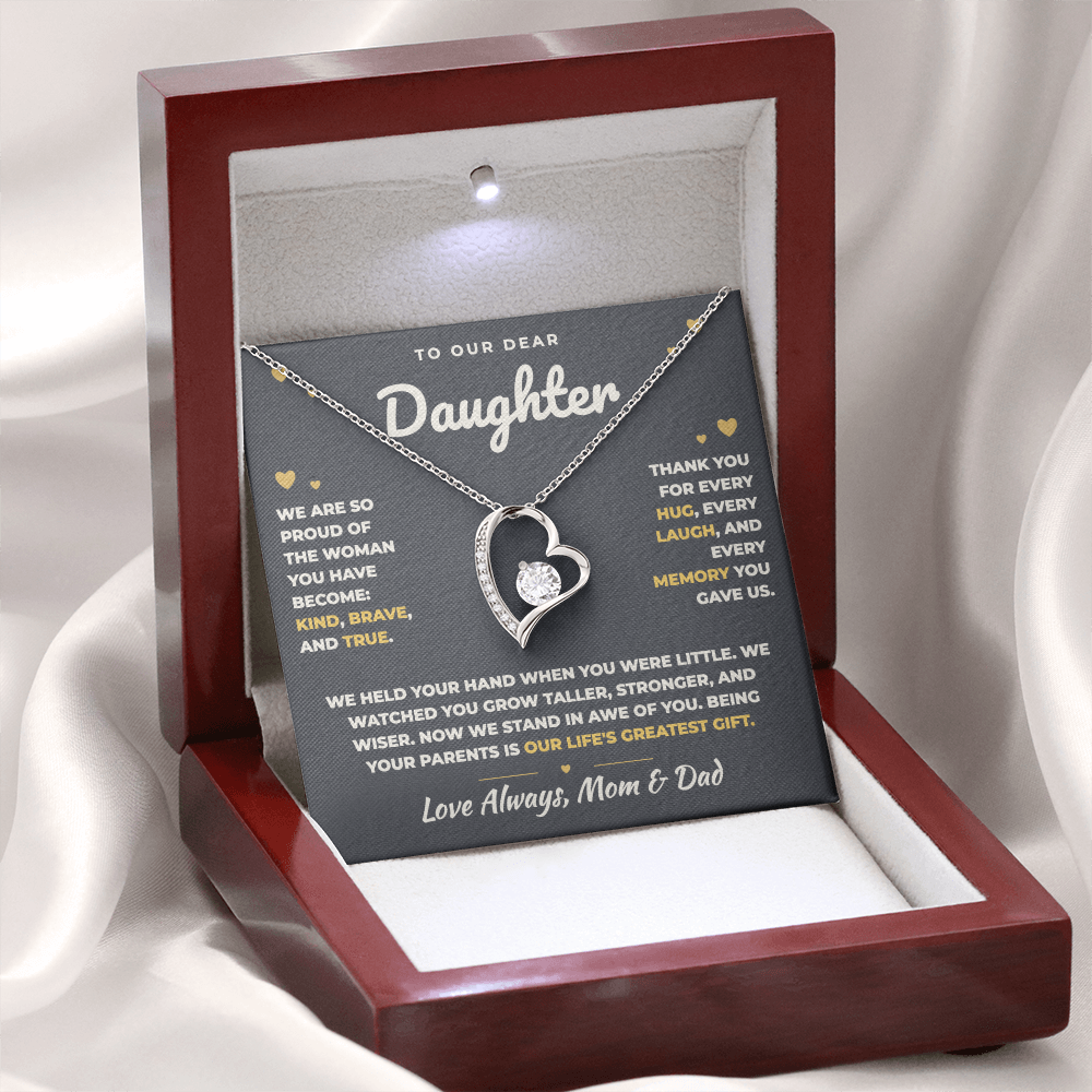 To Our Daughter Necklace From Mom & Dad – Our Life's Greatest Gift (md.proud.1.fl)