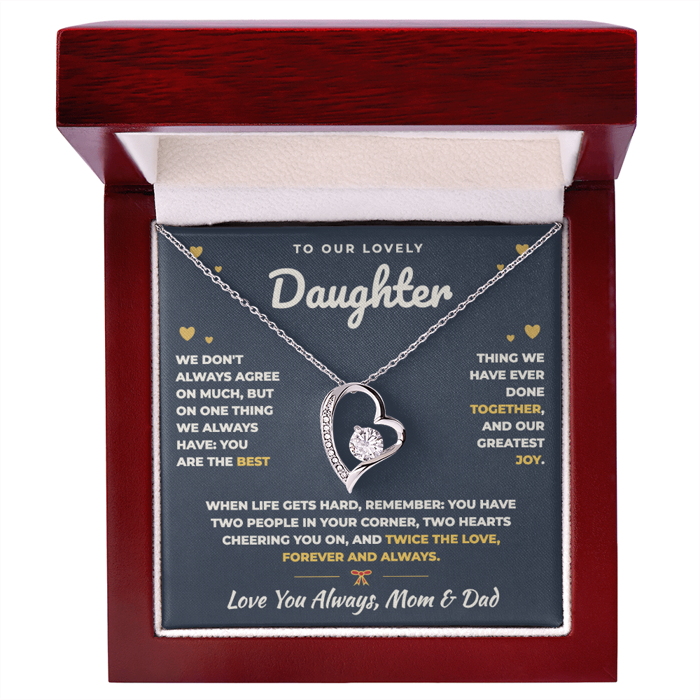 To Our Daughter Necklace From Mom & Dad – The Best Thing We Ever Did Together (md.both.2.fl)