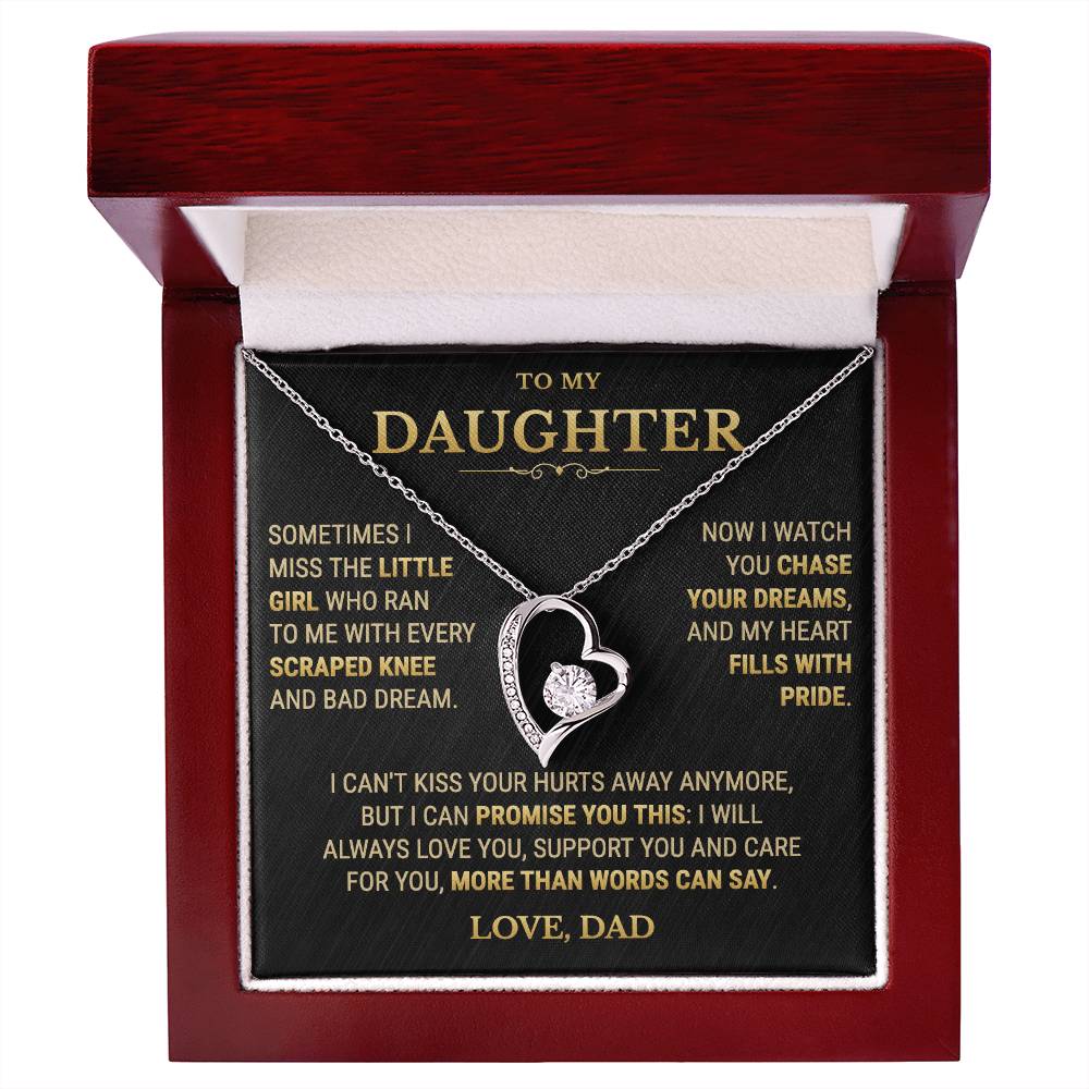 To My Daughter Necklace From Dad – My Heart Fills With Pride