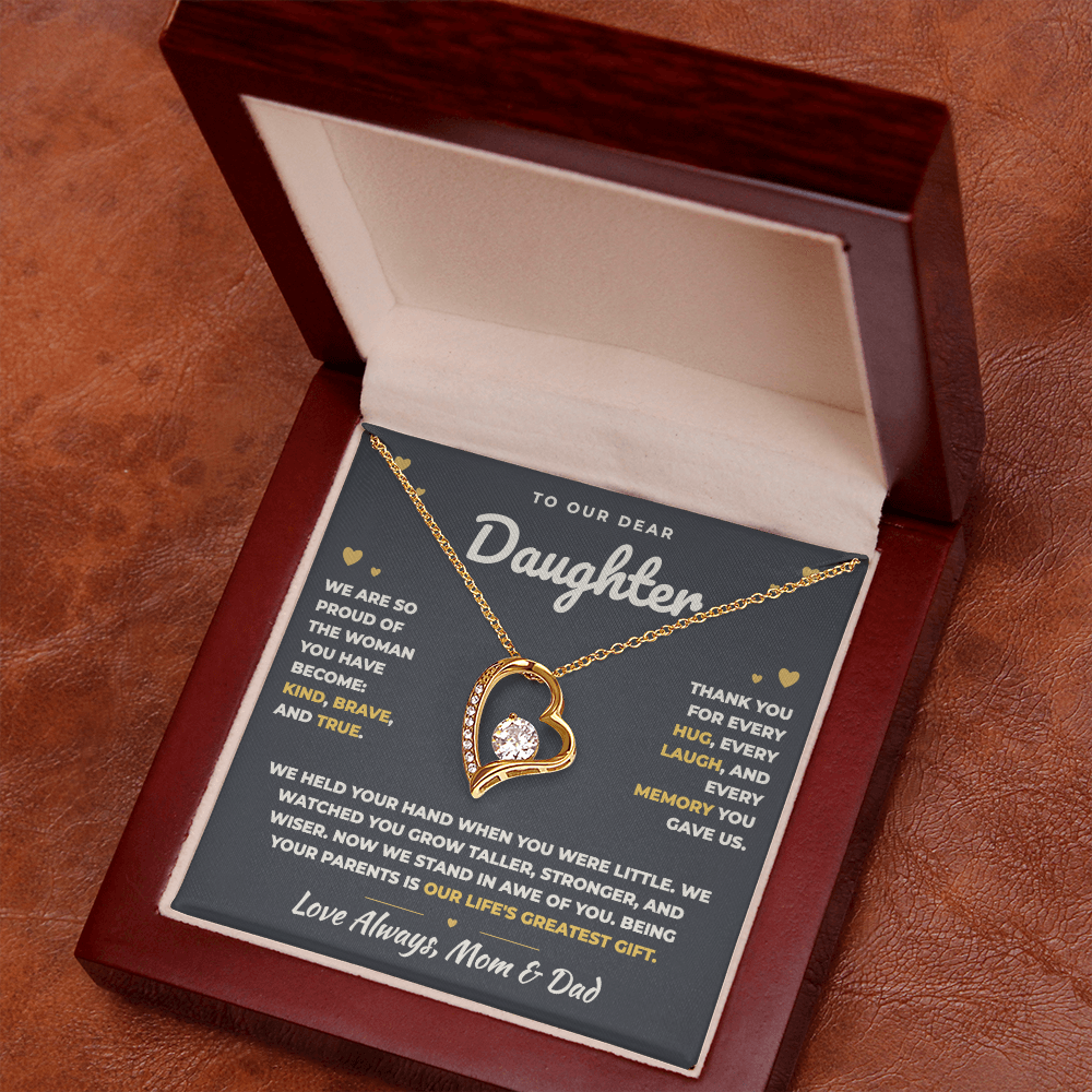 To Our Daughter Necklace From Mom & Dad – Our Life's Greatest Gift (md.proud.1.fl)