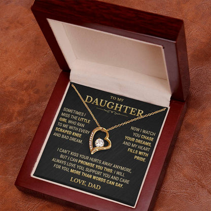 To My Daughter Necklace From Dad – My Heart Fills With Pride