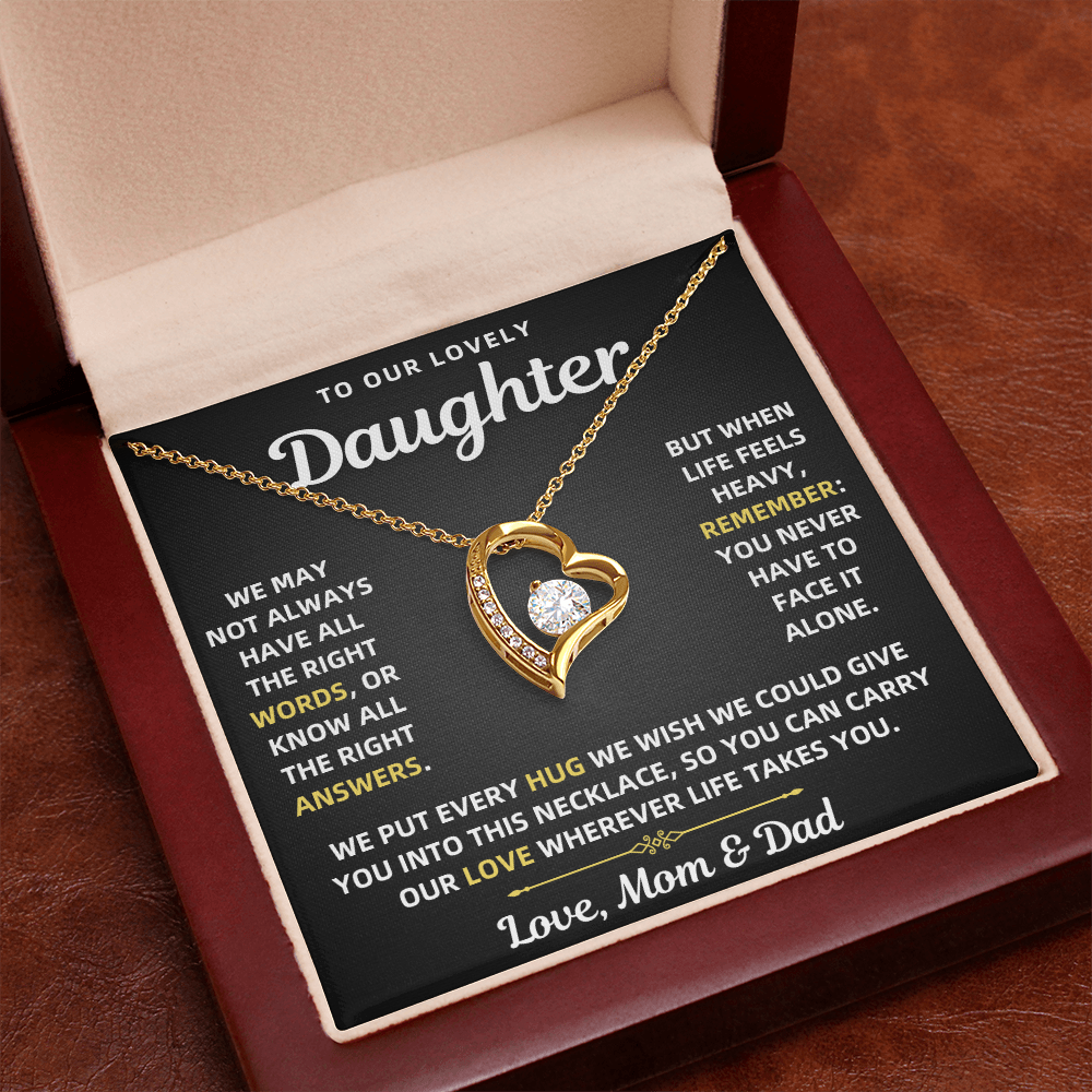 To Our Daughter Necklace From Mom & Dad – Forever Love Gift
