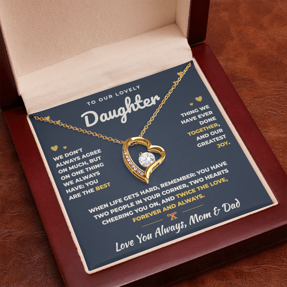 To Our Daughter Necklace From Mom & Dad – The Best Thing We Ever Did Together (md.both.2.fl)