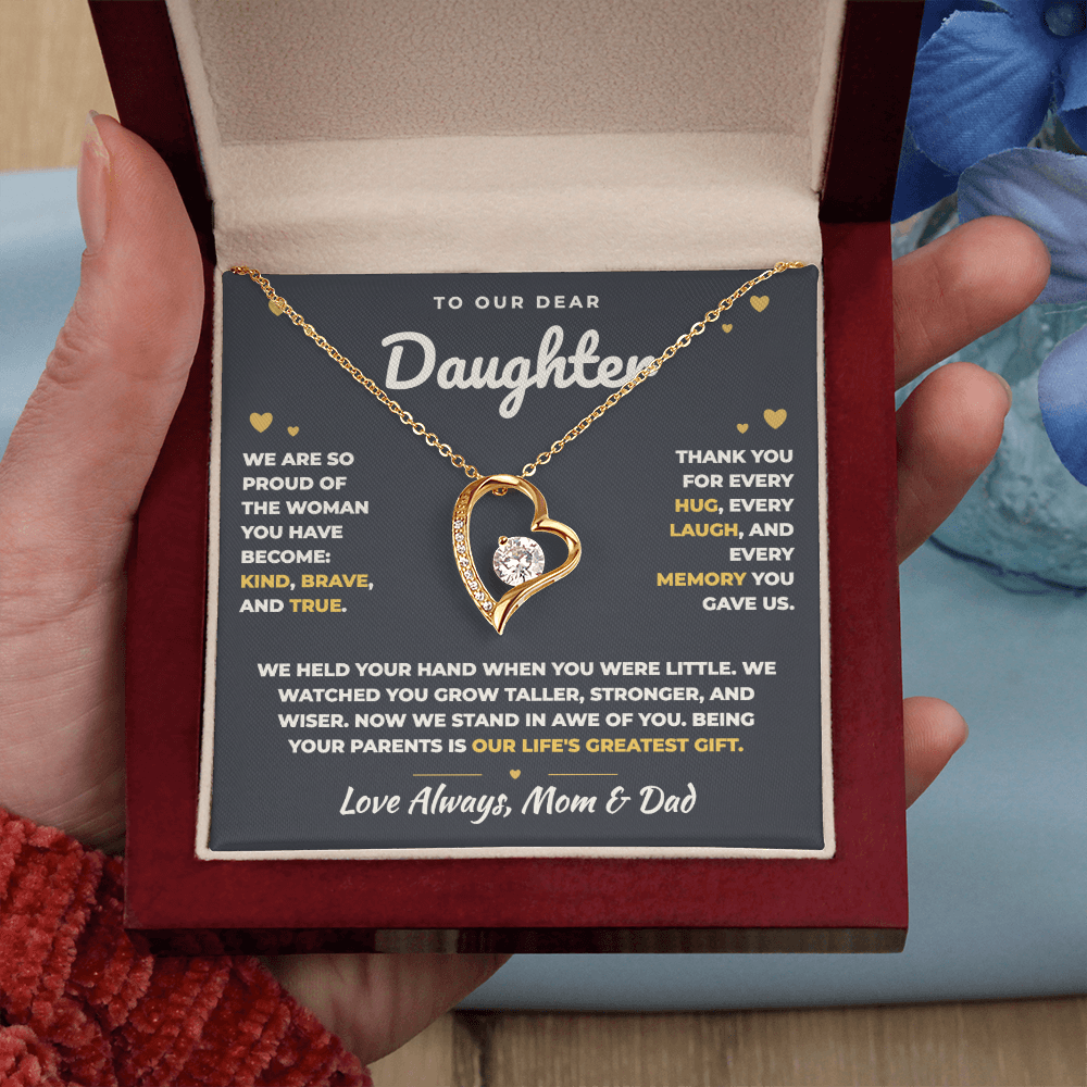 To Our Daughter Necklace From Mom & Dad – Our Life's Greatest Gift (md.proud.1.fl)