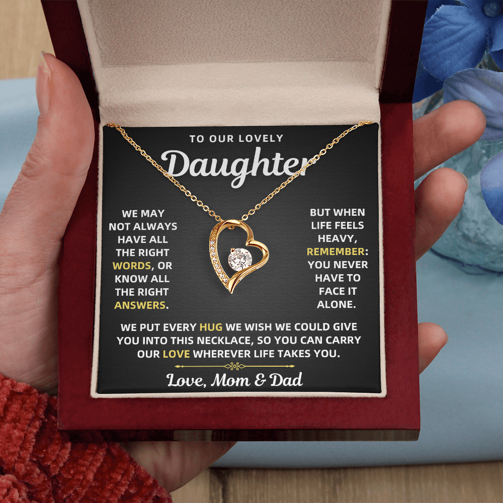 To Our Daughter Necklace From Mom & Dad – Forever Love Gift