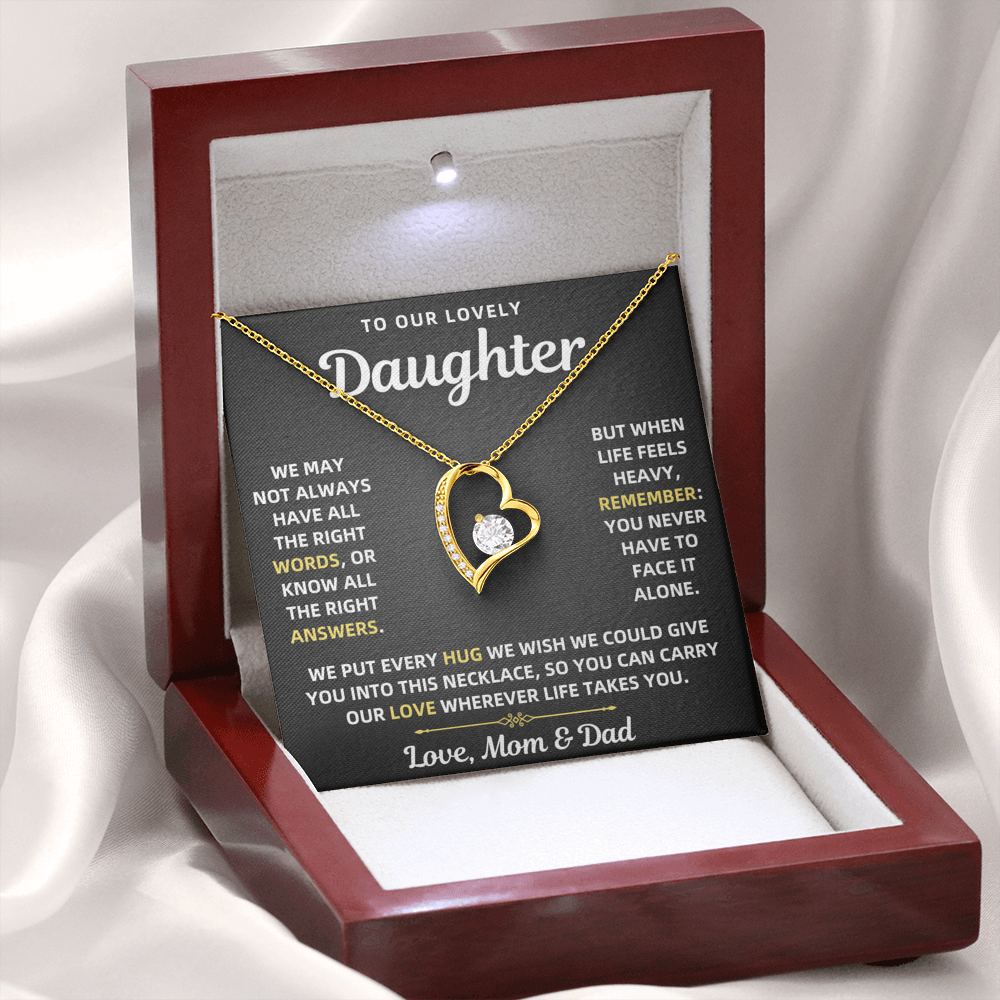 To Our Daughter Necklace From Mom & Dad – Forever Love Gift