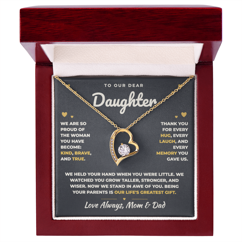 To Our Daughter Necklace From Mom & Dad – Our Life's Greatest Gift (md.proud.1.fl)