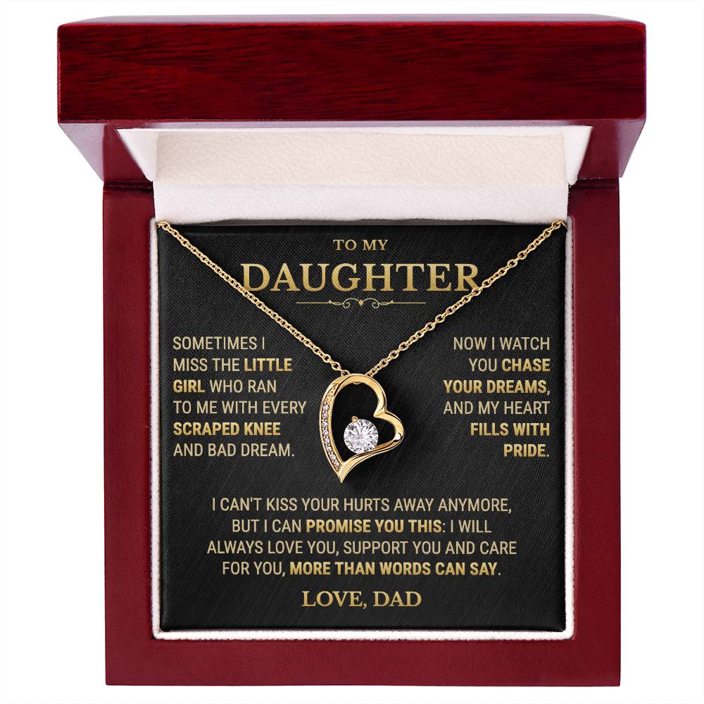 To My Daughter Necklace From Dad – My Heart Fills With Pride