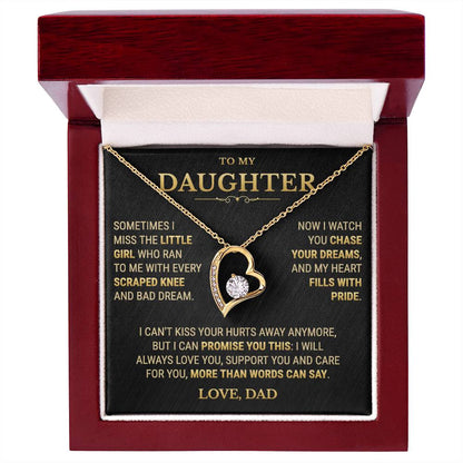 To My Daughter Necklace From Dad – My Heart Fills With Pride